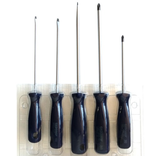 Jogo de chave fenda e phillips com 5 peças - 150-160S2 Jogo de chave fenda e phillips com 5 peças - 150-160S2