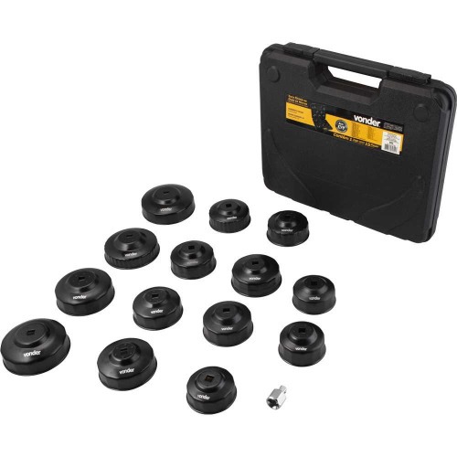 Jogo de saca filtro de óleo de motor com 15 peças Jogo de saca filtro de óleo de motor com 15 peças