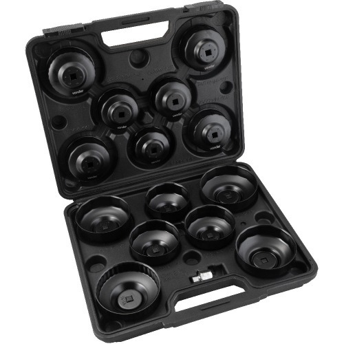 Jogo de saca filtro de óleo de motor com 15 peças Jogo de saca filtro de óleo de motor com 15 peças