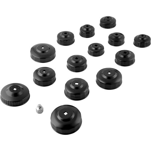 Jogo de saca filtro de óleo de motor com 15 peças Jogo de saca filtro de óleo de motor com 15 peças