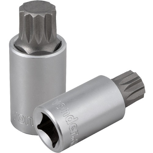 Soquete multidentado curto com encaixe 1/2