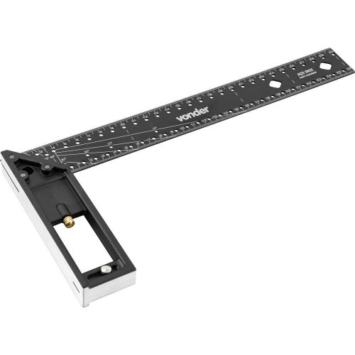 Esquadro multiuso de alumínio 300 mm Esquadro multiuso de alumínio 300 mm