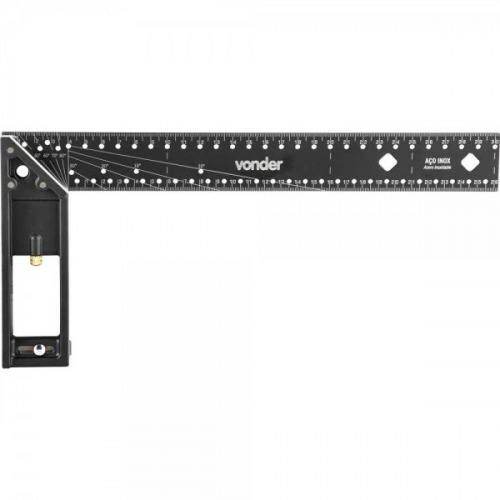 Esquadro multiuso de alumínio 300 mm Esquadro multiuso de alumínio 300 mm