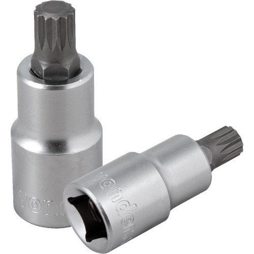 Soquete multidentado curto com encaixe 1/2