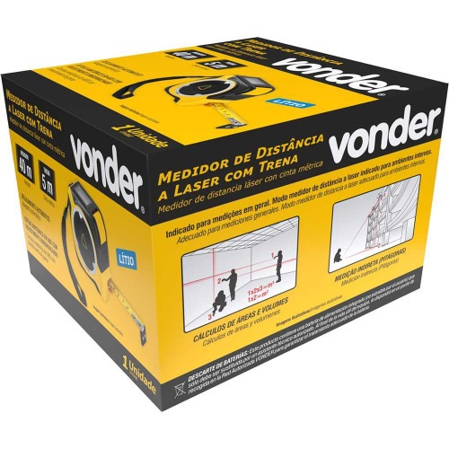 Trena a laser leitura 40 m com trena de ao 5 m