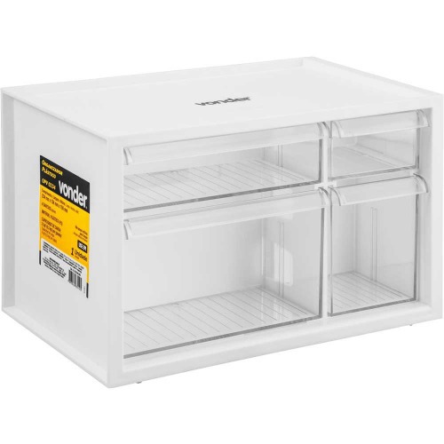 Organizador pl�stico com 4 gavetas - OPV 0234