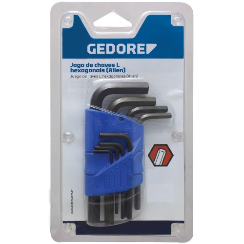 Jogo de chave allen 1/16 a 1/4