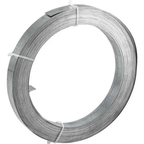 Fita de aço carbono lisa 19mm x 0,4mm x 30m