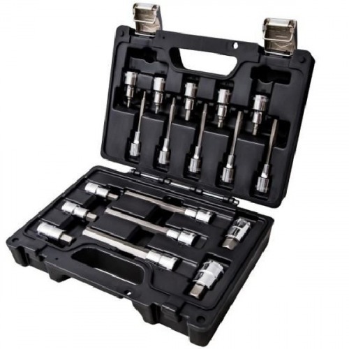 Jogo de soquete com ponta allen 4 a 19 mm encaixe 1/2 Jogo de soquete com ponta allen 4 a 19 mm encaixe 1/2
