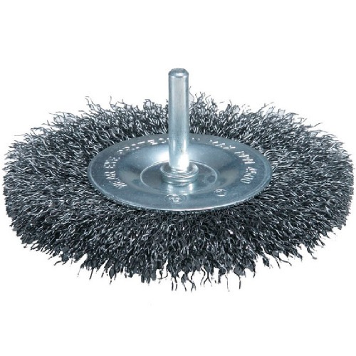 Escova de a�o circular ondulada com haste 3