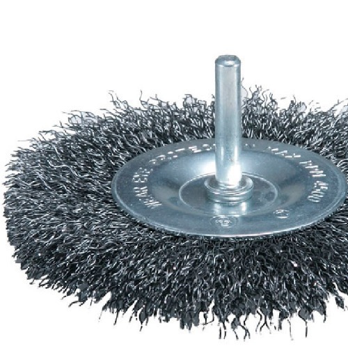 Escova de a�o circular ondulada com haste 3