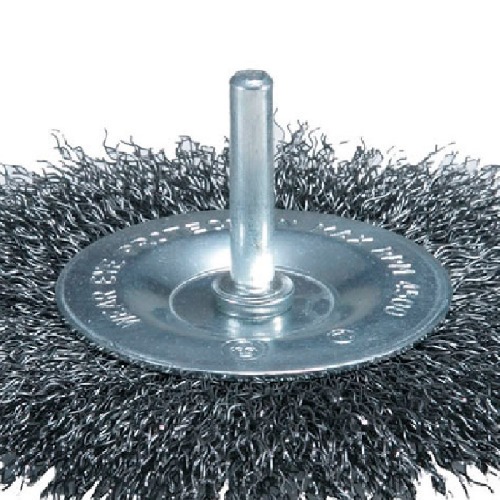 Escova de a�o circular ondulada com haste 3