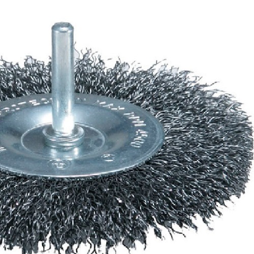 Escova de a�o circular ondulada com haste 3