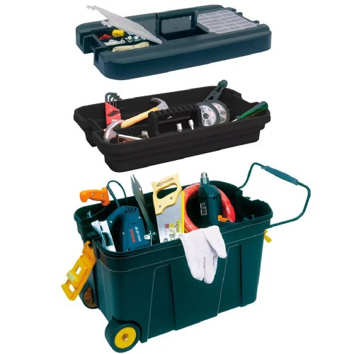 Caixa de ferramentas ba com rodas capacidade 15Kg - CR01