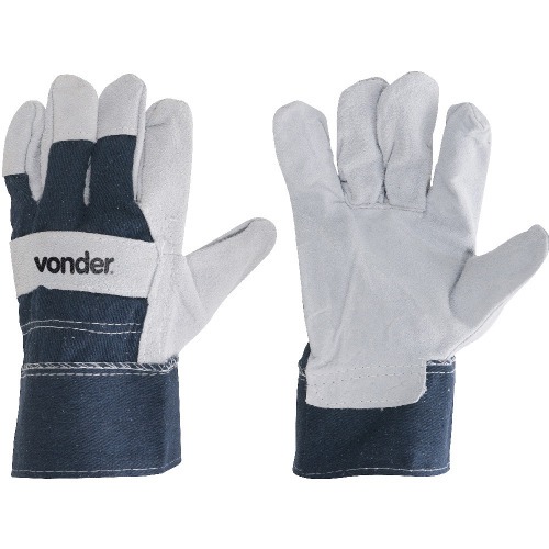 Luva mista de raspa e jeans Luva mista de raspa e jeans