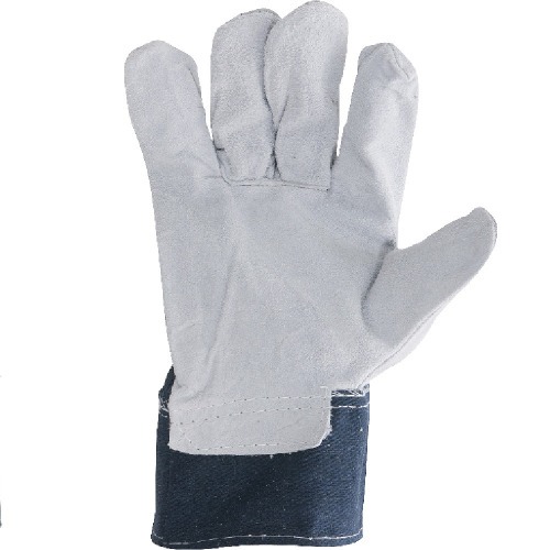 Luva mista de raspa e jeans Luva mista de raspa e jeans