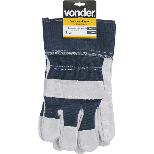 Luva mista de raspa e jeans Luva mista de raspa e jeans