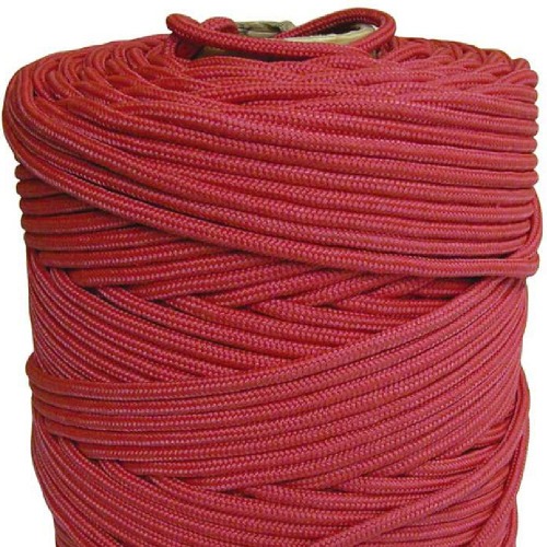 Corda multifilamento vermelha rolo 2 mm x 408m 