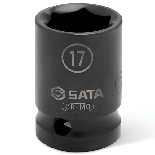 Soquete sextavado de impacto 17 mm encaixe 1/2 Soquete sextavado de impacto 17 mm encaixe 1/2
