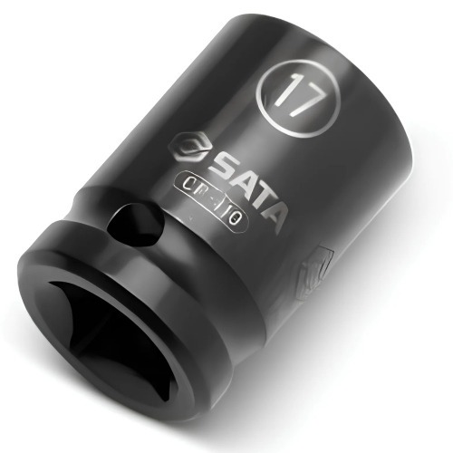 Soquete sextavado de impacto 17 mm encaixe 1/2 Soquete sextavado de impacto 17 mm encaixe 1/2