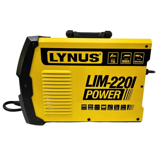 Inversora de solda multiprocesso 200A para Eletrodo Mig e Tig - LIM-220I Inversora de solda multiprocesso 200A para Eletrodo Mig e Tig - LIM-220I