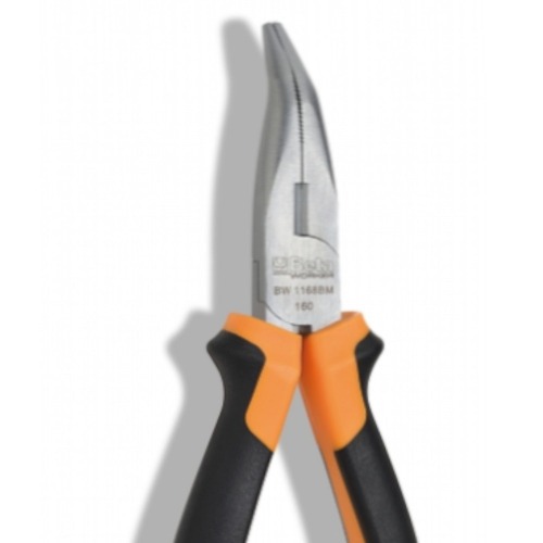 Alicate bico meia cana curvo extra longo 8 Alicate bico meia cana curvo extra longo 8