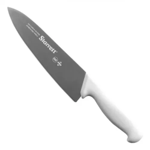 Faca triângular larga branca para carne 8