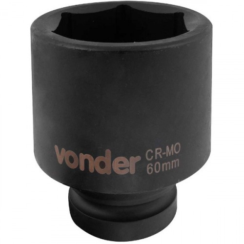 Soquete sextavado de impacto longo 60 mm encaixe 1