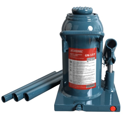 Macaco hidráulico tipo garrafa capacidade 15 toneladas - GN-15T Macaco hidráulico tipo garrafa capacidade 15 toneladas - GN-15T