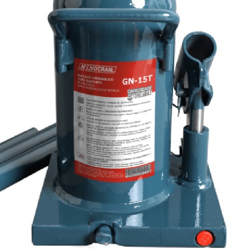 Macaco hidráulico tipo garrafa capacidade 15 toneladas - GN-15T Macaco hidráulico tipo garrafa capacidade 15 toneladas - GN-15T