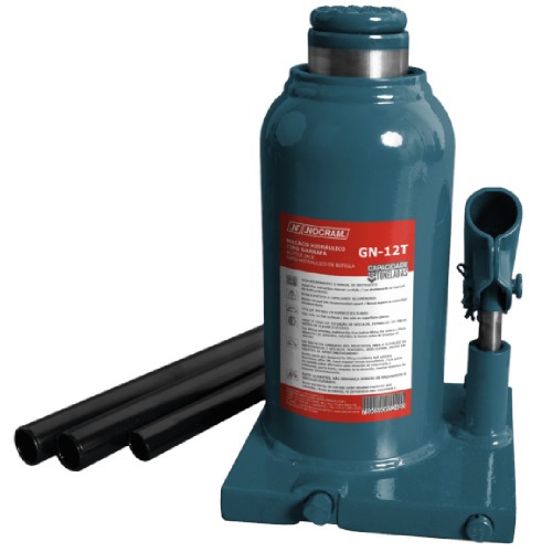 Macaco hidrulico tipo garrafa capacidade 12 toneladas - GN-12T