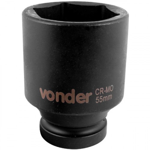 Soquete sextavado de impacto longo 55 mm encaixe 1