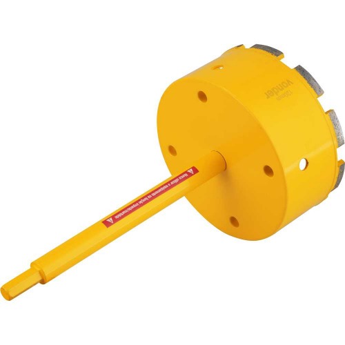 Serra copo diamantada 120 mm com encaixe de 3/8