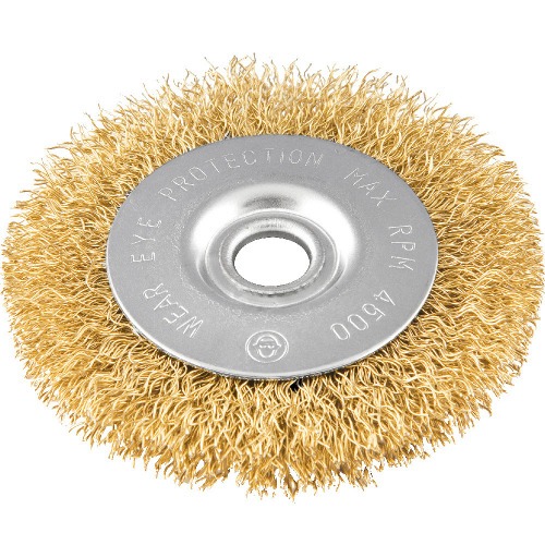 Escova de ao circular ondulada 4 x 1/2 x 1/2