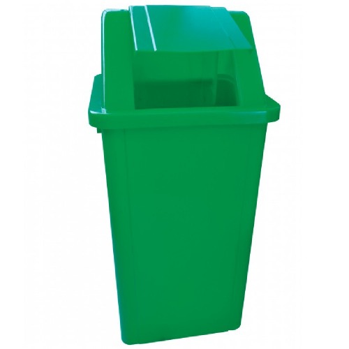 Cesto coletor de lixo 60L tampa basculante Sem adesivo - CV61VD Cesto coletor de lixo 60L tampa basculante Sem adesivo - CV61VD
