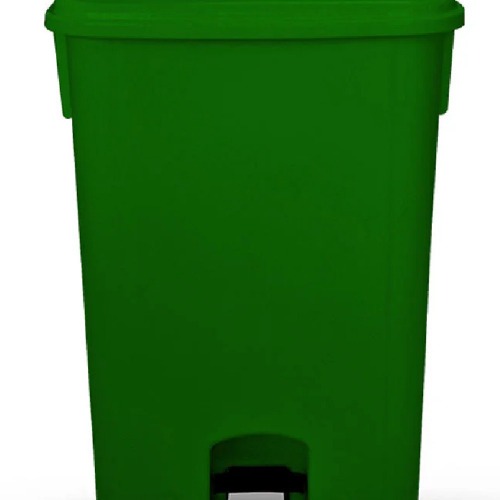Cesto coletor de lixo com pedal 100 litros com rodas - CP11VD