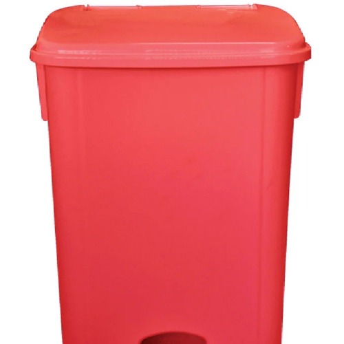 Cesto coletor de lixo com pedal 100L com rodas - CP11VM