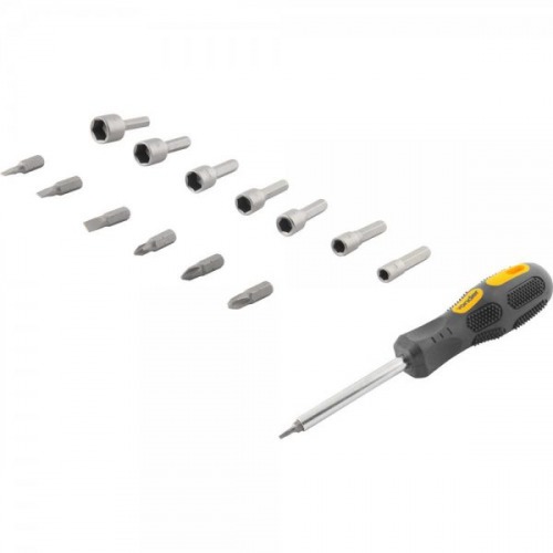 Jogo de bits e ponteiras encaixe sextavado de 1/4