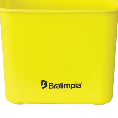 Balde plstico 4 litros com ala amarelo - BA04AM