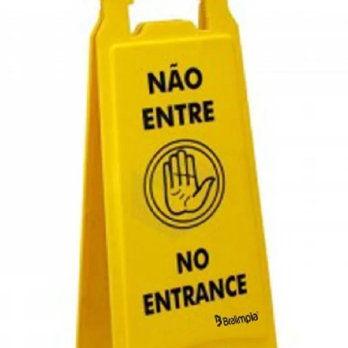 Cavalete de sinaliza��o n�o entre com 6 pe�as - MVPL2001