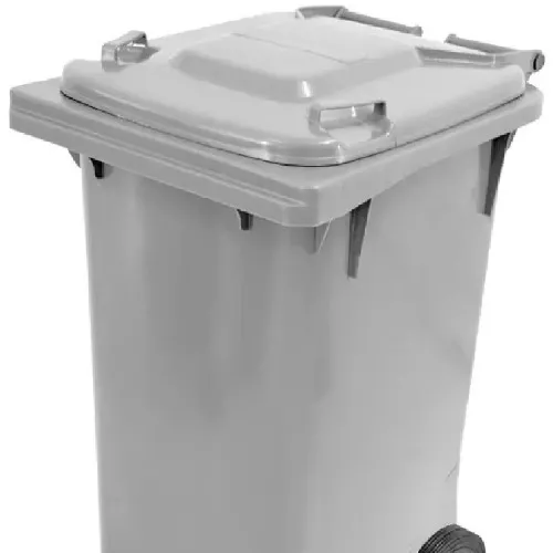 Cesto de lixo tipo gari 240L com rodas de 200mm - C240CZ - Bralimpia