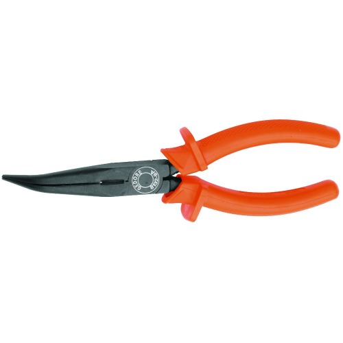 Alicate bico meia cana curvo isolado 8