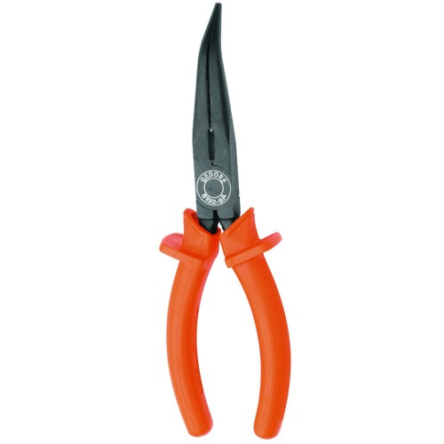 Alicate bico meia cana curvo isolado 8