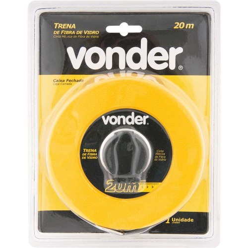 Trena de fibra de vidro 20 metros com caixa fechada