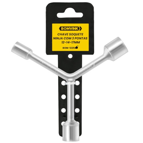 Chave 3 pontas soquetes ninja 12 x 14 x 17mm - BOM-1225
