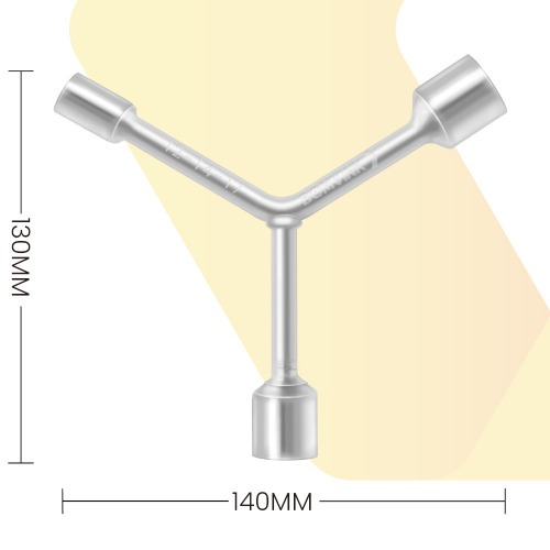 Chave 3 pontas soquetes ninja 12 x 14 x 17mm - BOM-1225