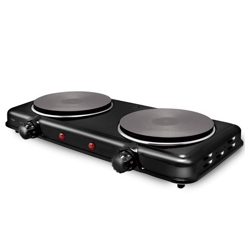 Fogão elétrico portátil de mesa 2 bocas 2.000W - Double Cook  220V Fogão elétrico portátil de mesa 2 bocas 2.000W - Double Cook  220V