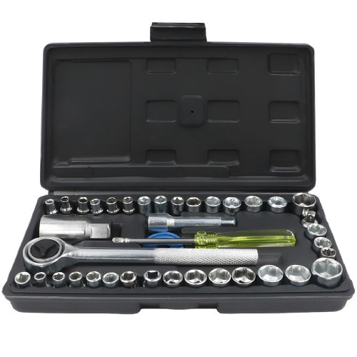 Jogo de soquete sextavado encaixe 1/4 e 3/8