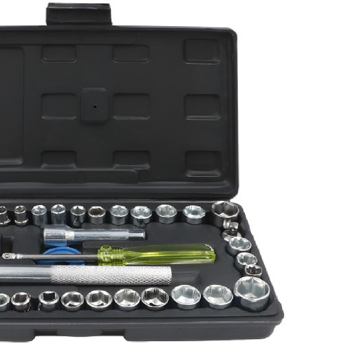 Jogo de soquete sextavado encaixe 1/4 e 3/8