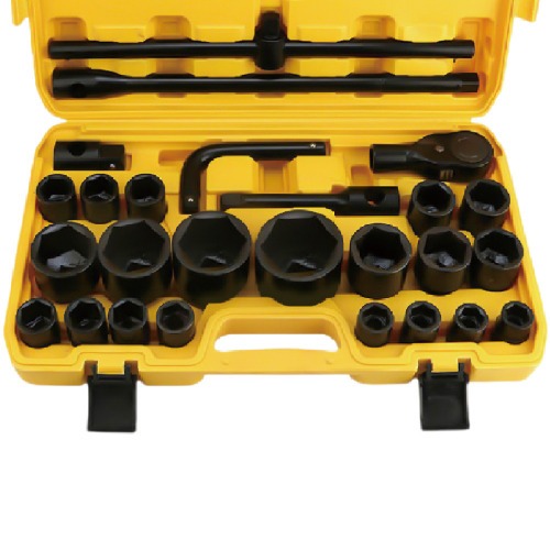Jogo de soquete sextavado 21 a 55 mm encaixe 3/4 Jogo de soquete sextavado 21 a 55 mm encaixe 3/4
